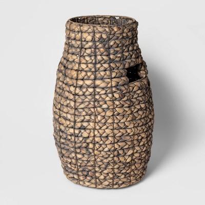 Decorative Braided Tall Basket Gray 20"x13.3" - Threshold™