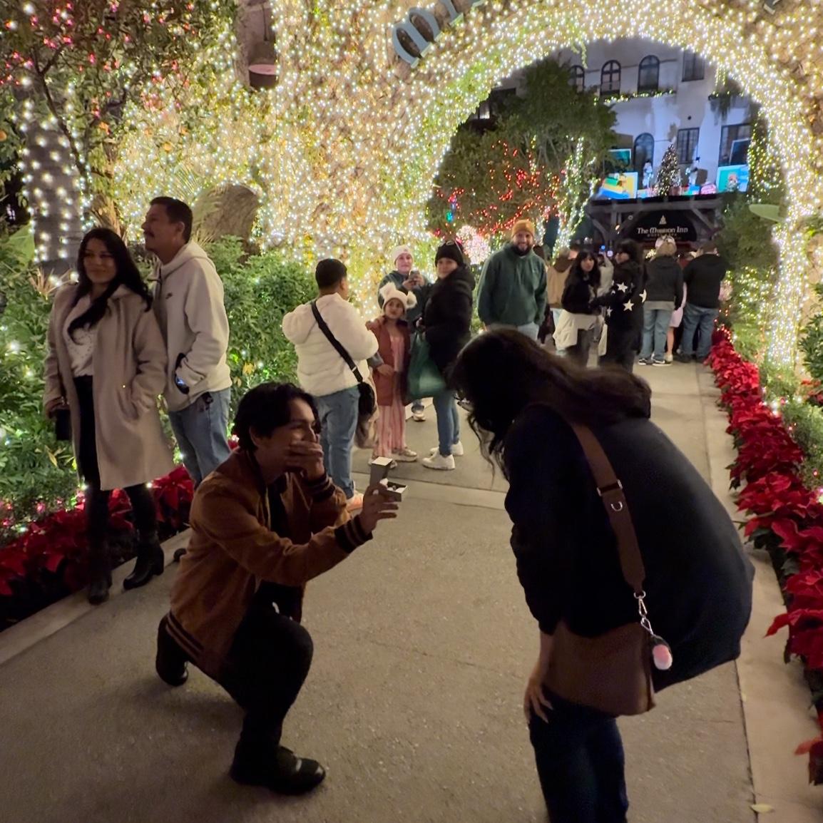 1 year later Fernando Proposes at Mission Inn
