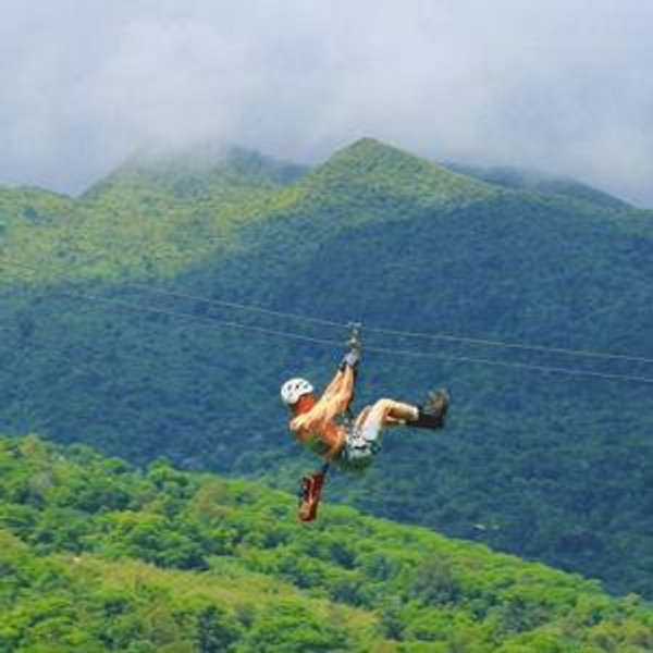 Ziplining Adventure on Honeymoon