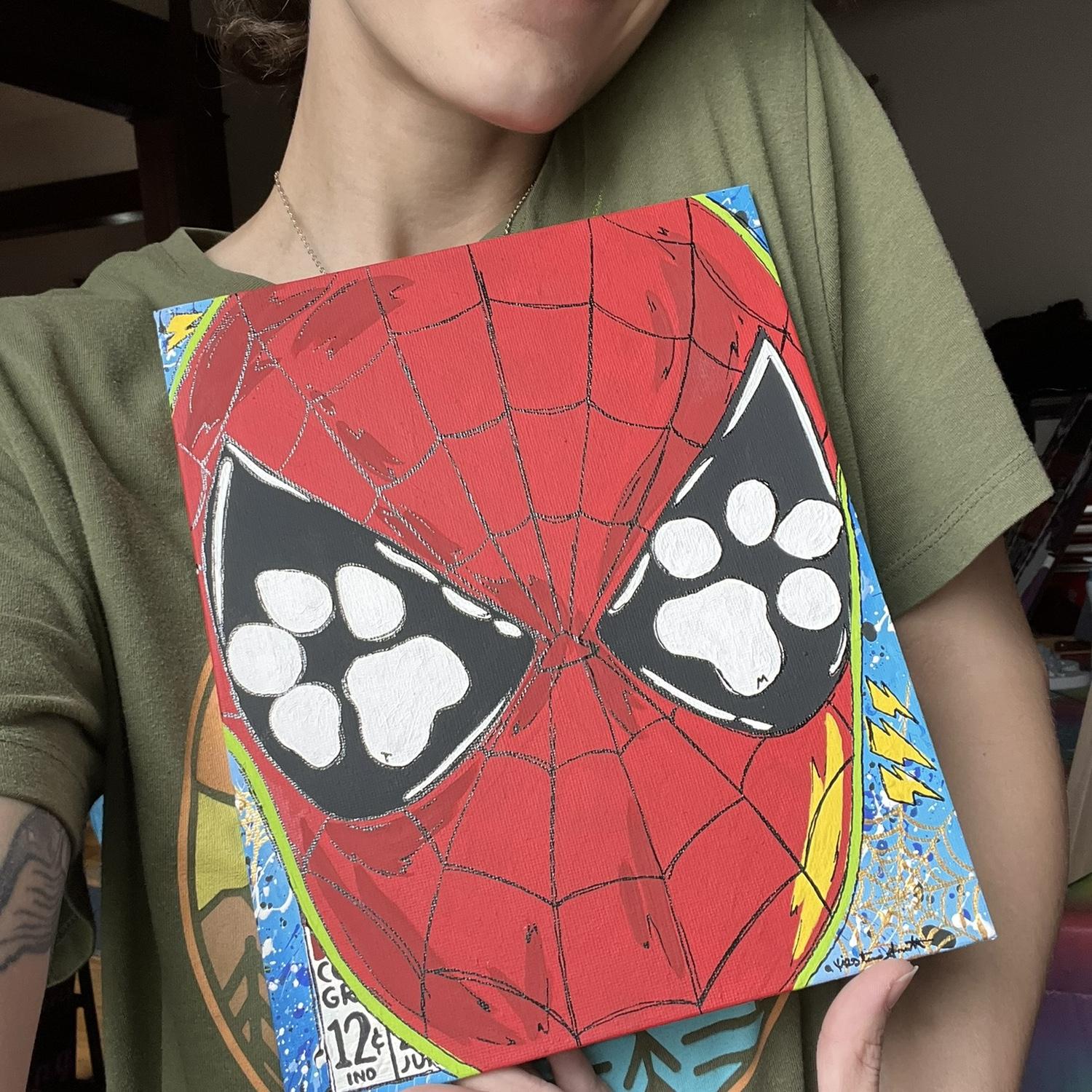 Puppy paw print painting for Nathan’s 26th birthday! Yes, Natasha and Mabel were very helpful!