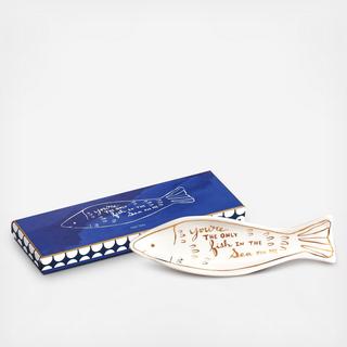 Azure "You're the Only Fish in the Sea For Me" Fish Tray