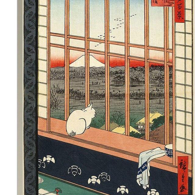 ARTCANVAS Asakusa Ricefields and Torinomachi Gestival 1857 Canvas Art Print by Utagawa Hiroshige - 26" x 18" (0.75" Deep)
