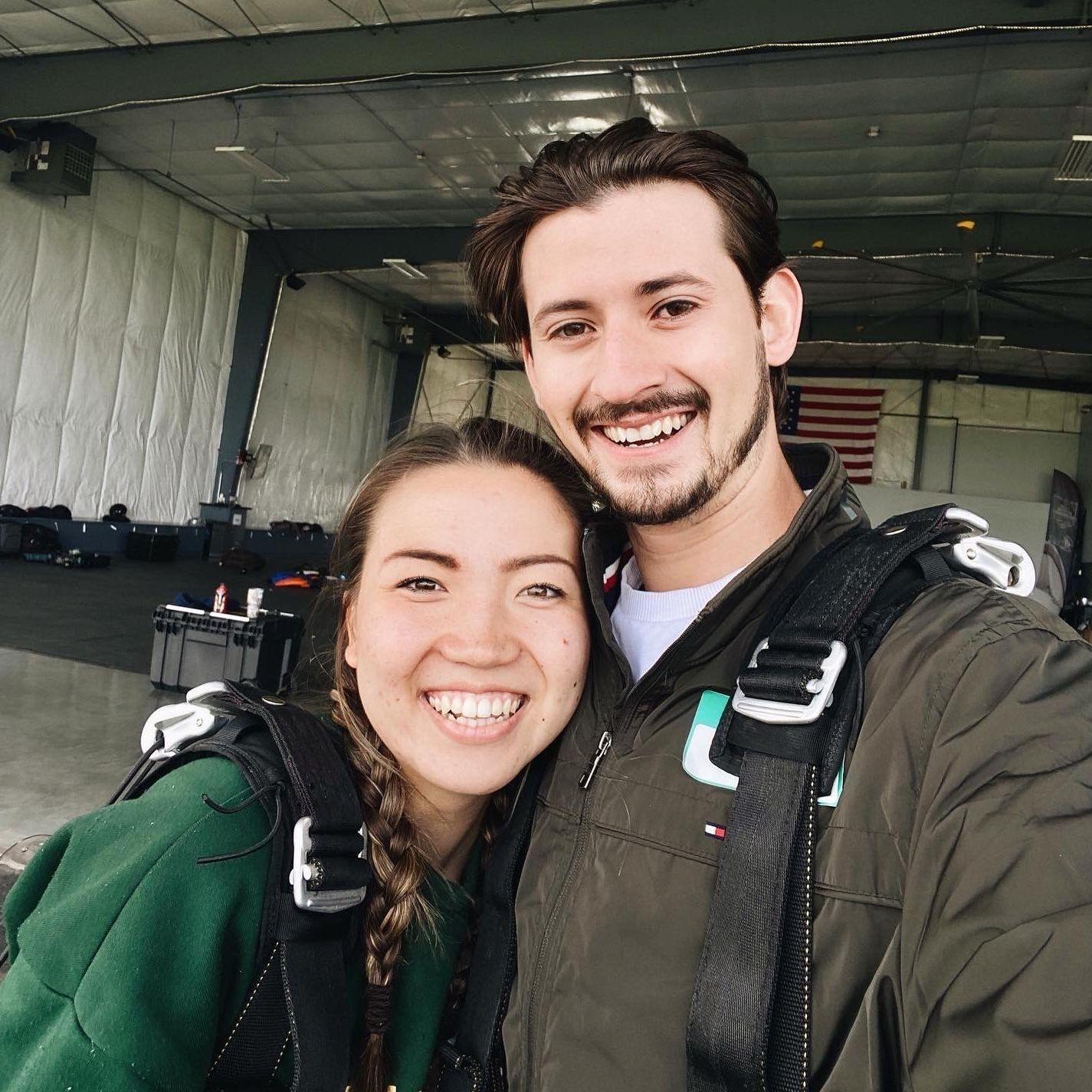 We went skydiving to celebrate our 2 year anniversary!