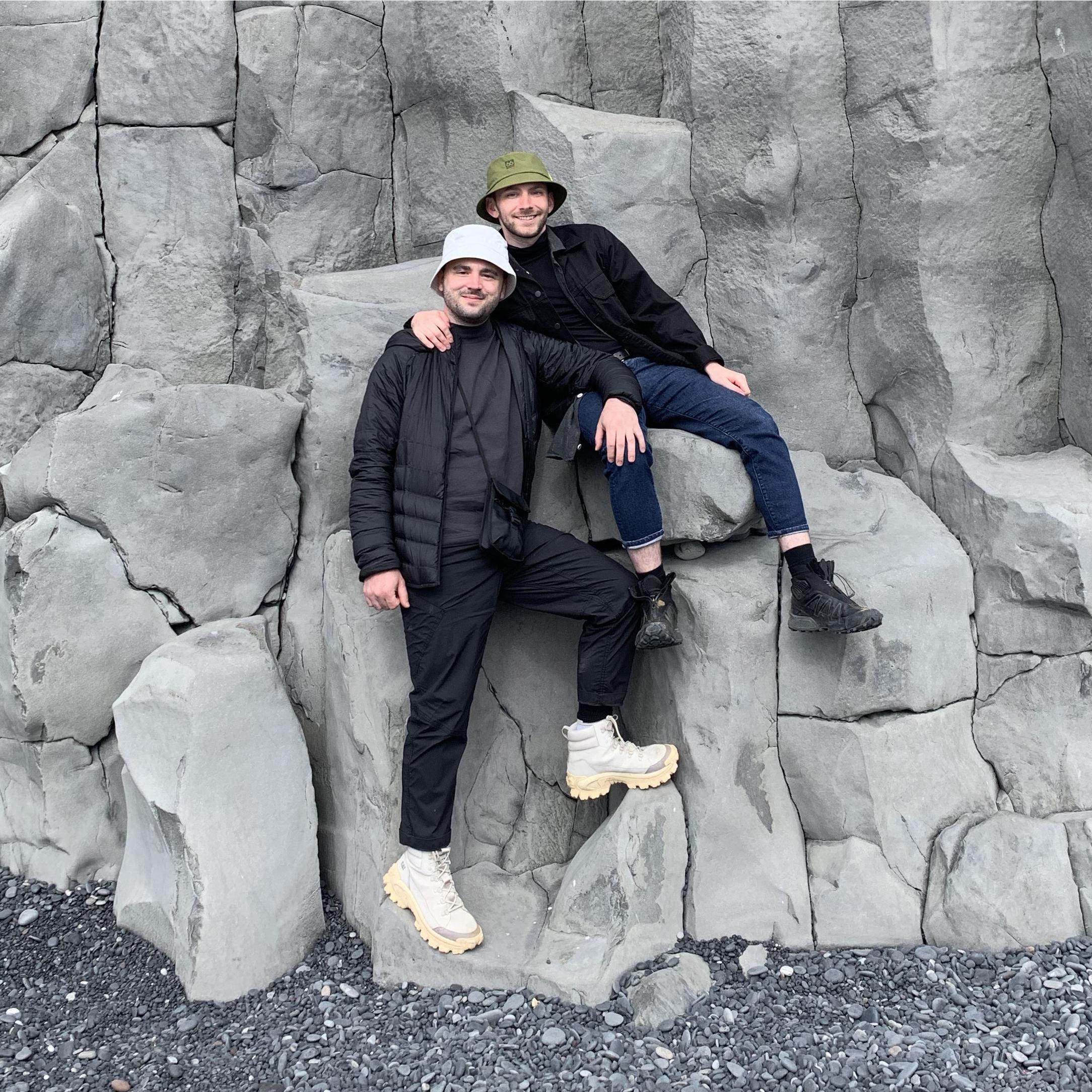 At the base of Reynisdrangar in Vik, Iceland. Summer 2021.