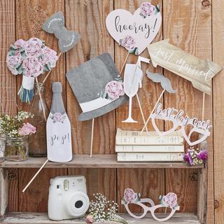 Rustic Country 10-Piece Photo Booth Props
