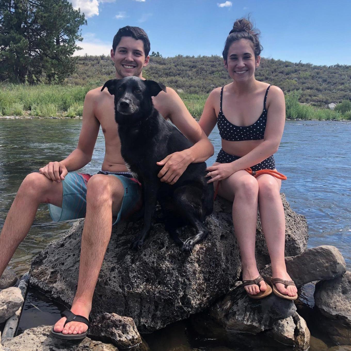 Olive's first vacation with us in Truckee!