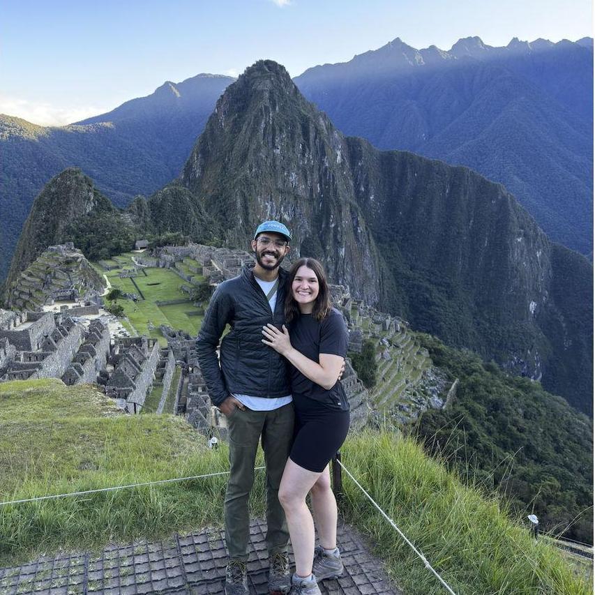 Machu Picchu at sunrise.