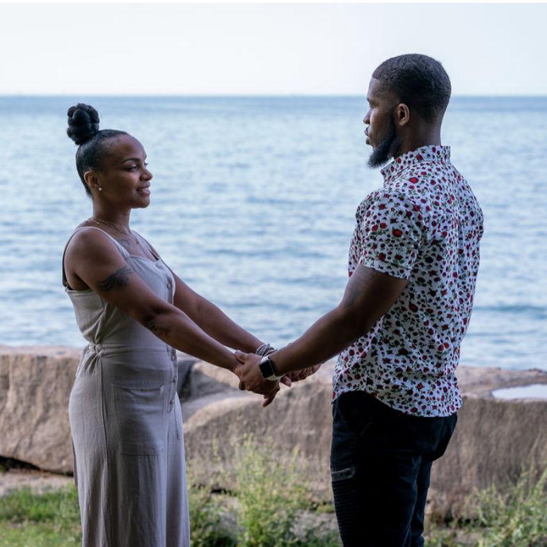 Right before Theo popped the question!