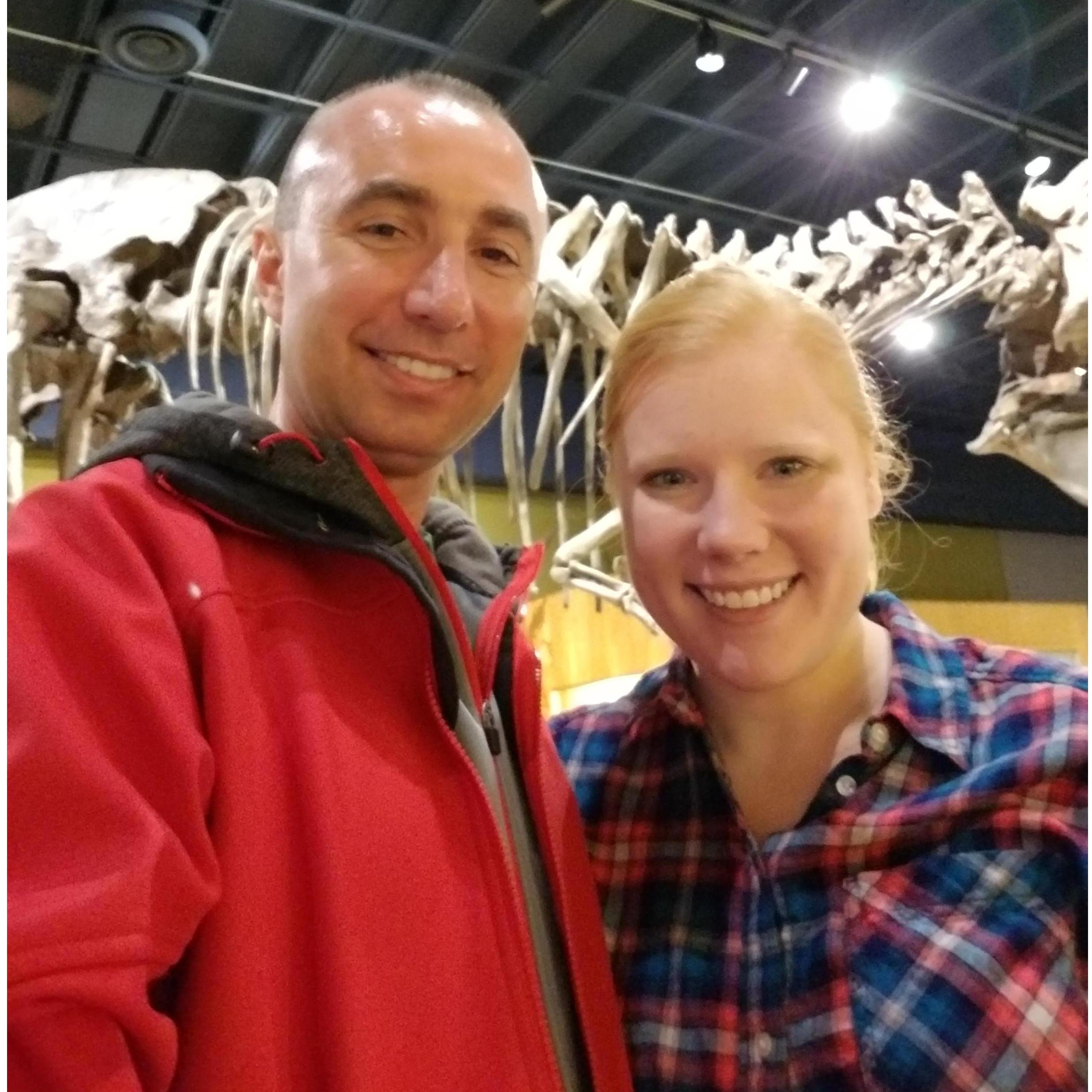 Visiting the Cleveland Museum of Natural History.