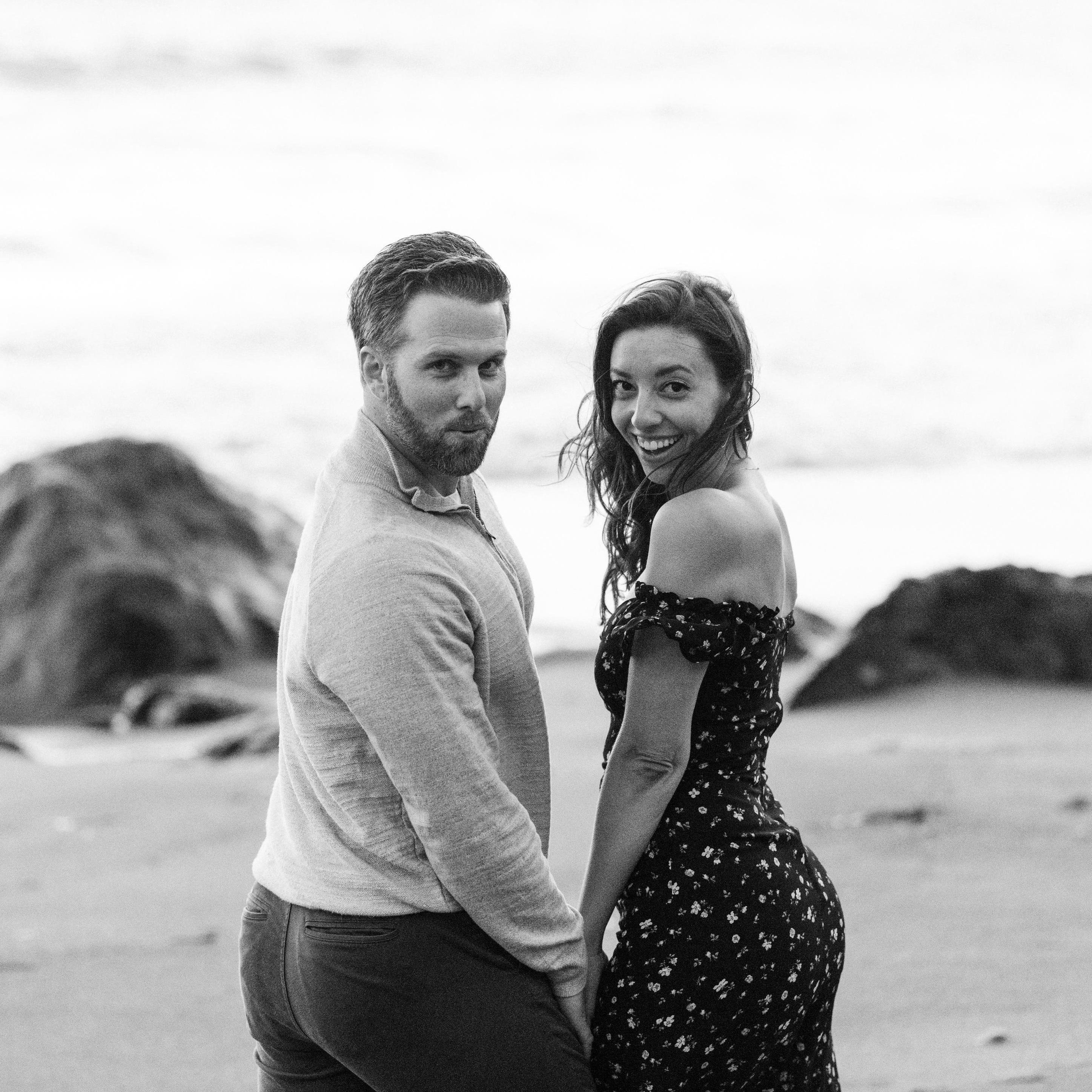 "Blue Steel" Engagement shoot - Muir Beach, CA