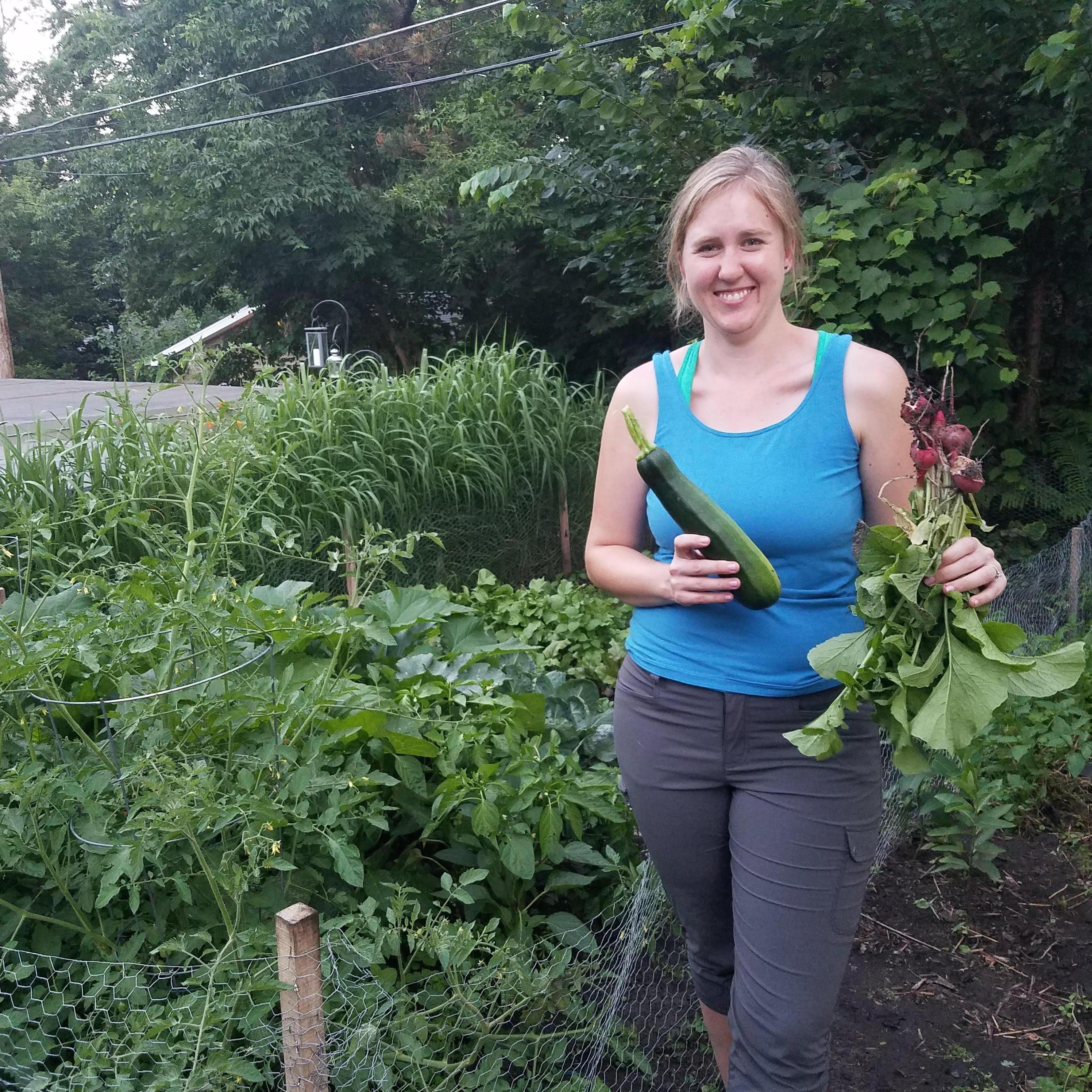 Lots of veggies. Seriously, does anyone want a zucchini?