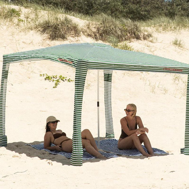 Large COOLCABANA Green Pinstripes