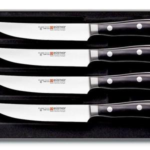 Wusthof Cutlery Equipment - Wusthof Classic Ikon 4-Piece Steak Set, Black