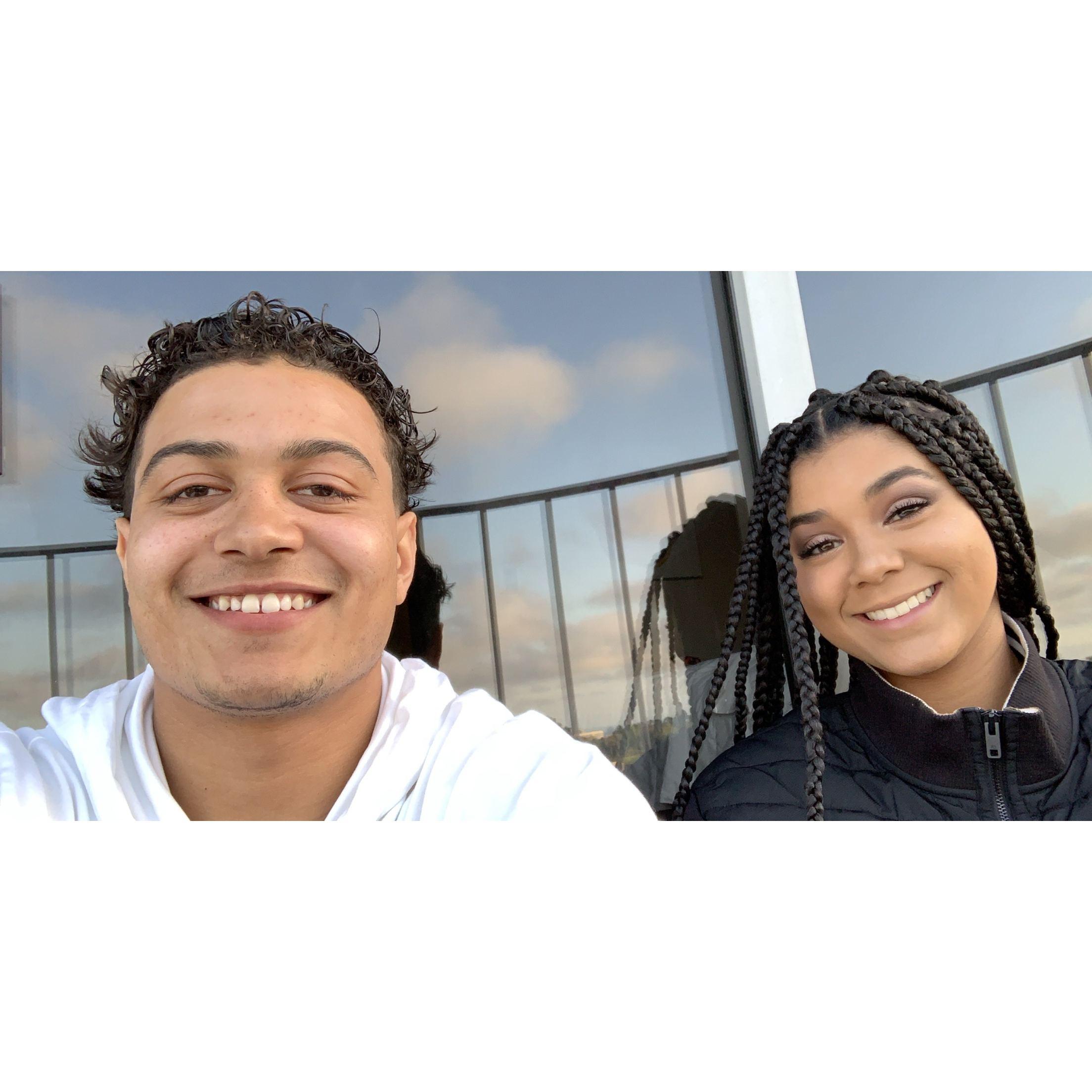 Our first time in LA together