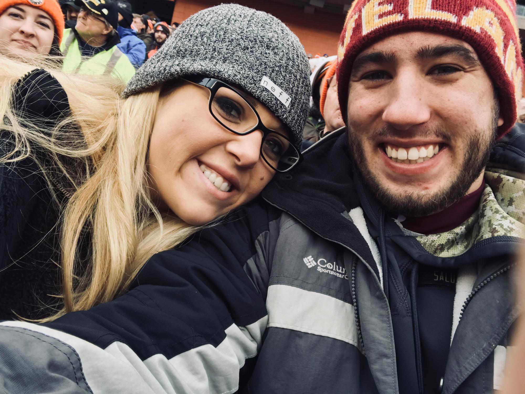 Our first Browns game together