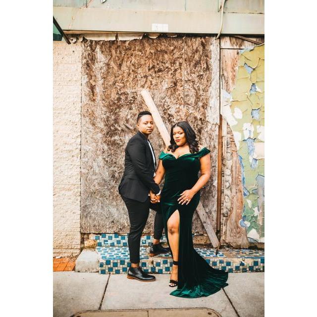 India & Robin's "Industrial Glam" Engagement Shoot, taken on 1/6/19 in Downtown Baltimore by their wedding photographer, Jeffrey Perkins @jperkproductions