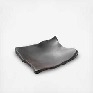 Tessa Black Abstract Shape Plate