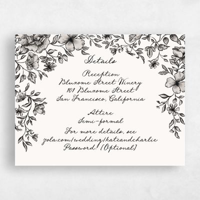 Beige Wedding Enclosure - Sogno Script