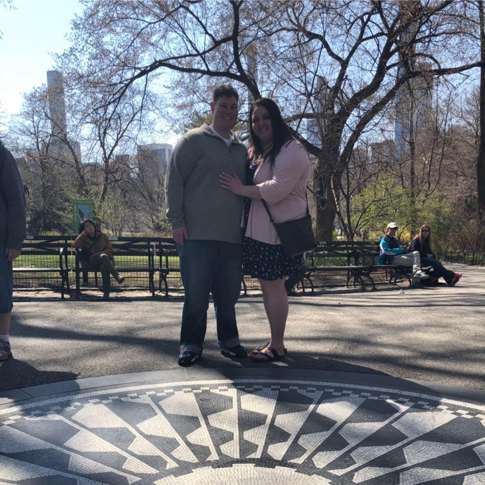 In Central Park the day we got engaged.