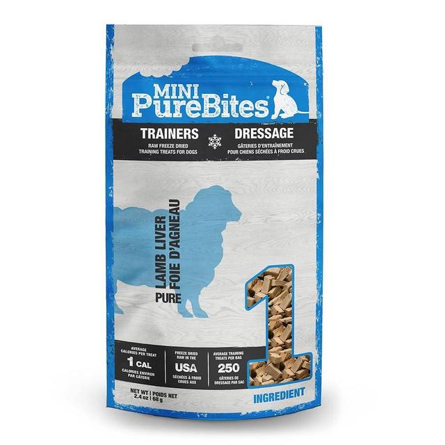 PureBites Mini Freeze Dried Lamb Dog Treats | Only 1 Ingredient | 68g