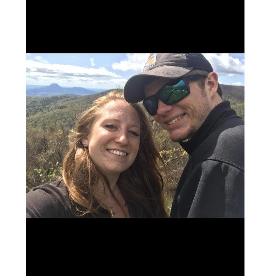 Our first picture together as a couple, hiking in North Georgia