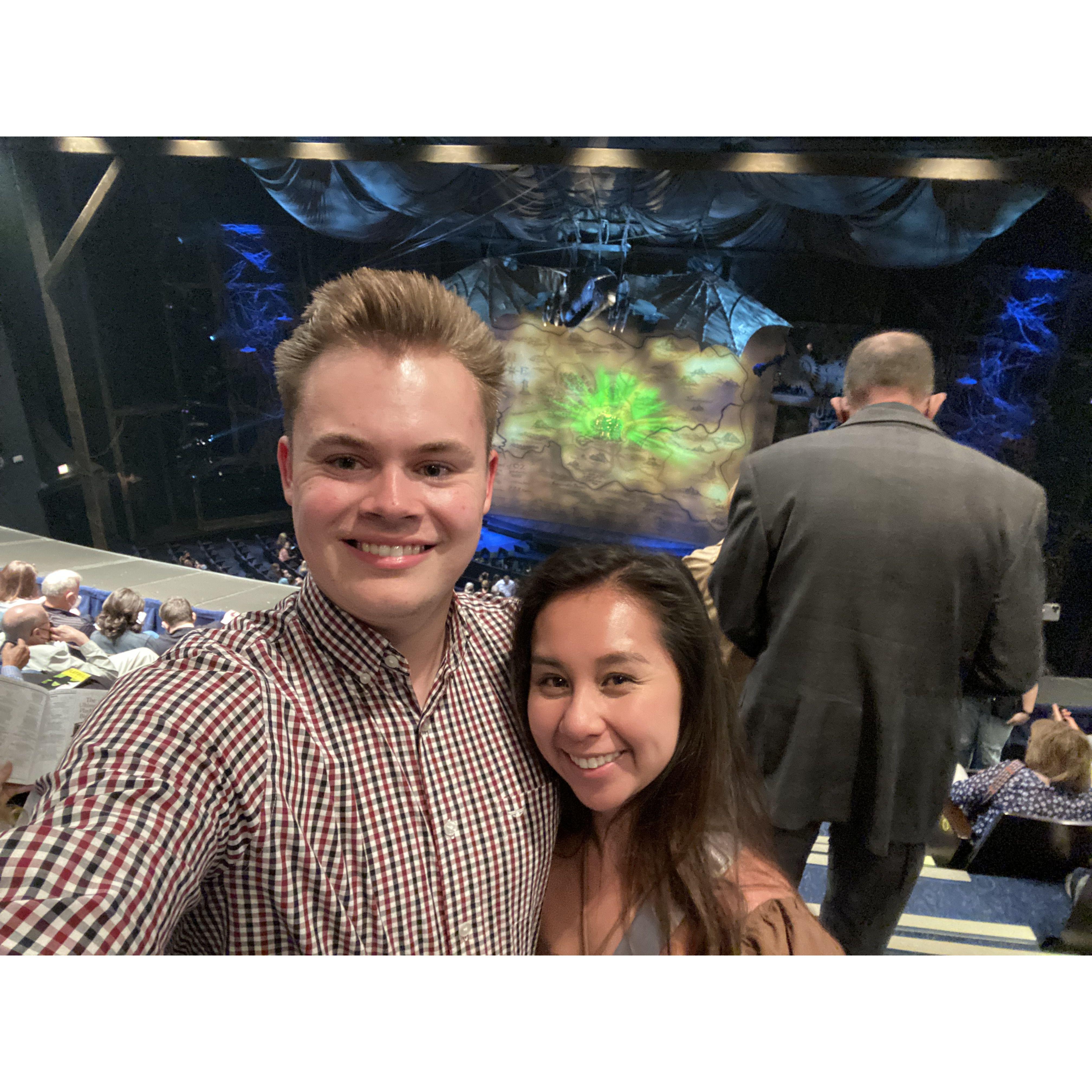 Our first Broadway show! Wicked was amazing :)