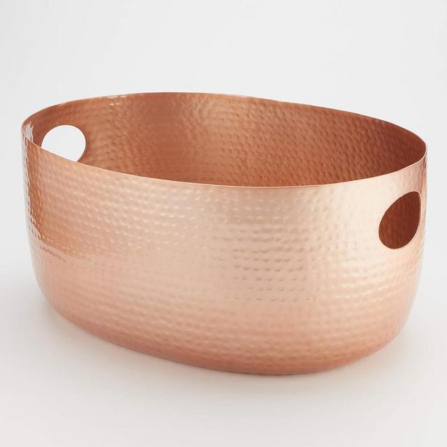 American Metalcraft ATHC14 Hammered Aluminum Beverage Tub, Copper, 16 1/4-Quarts