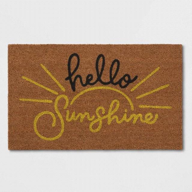 Hello Sunshine Coir Doormat