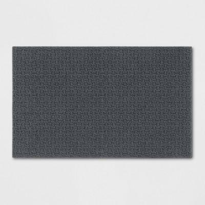 2'6"X3'10"/30"X46" Solid Washable Tufted Accent Rug Gray - Made By Design™