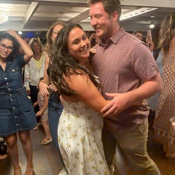 We are always dancing! Especially on our engagement night!