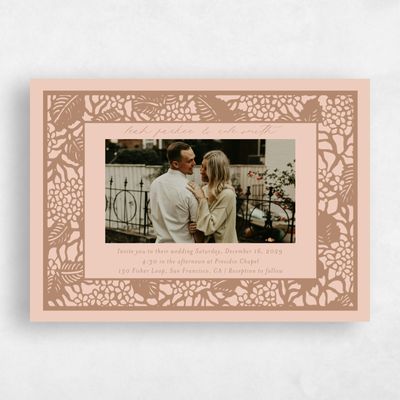 Camel, Brown Wedding Invitation - Stelo Photo