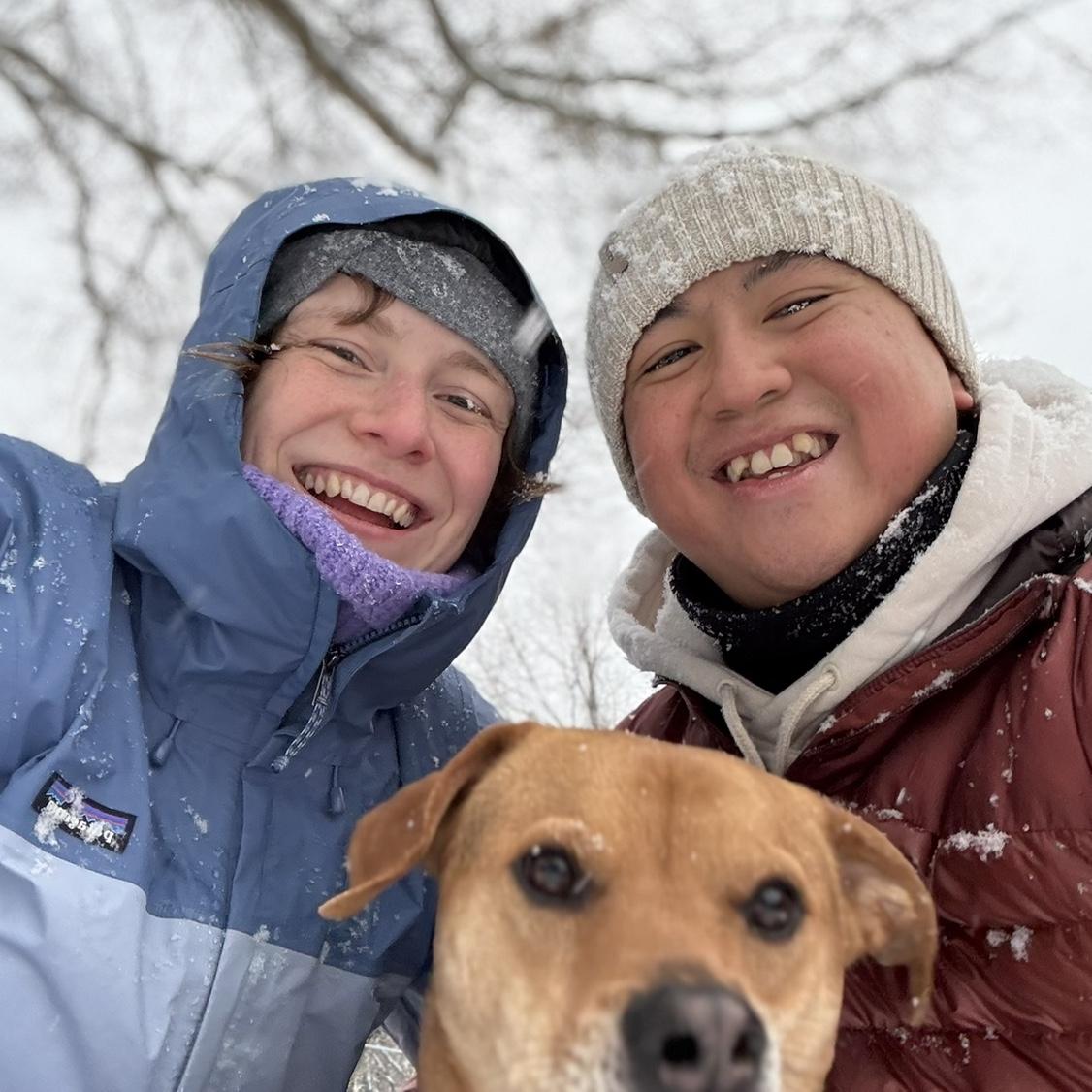 One of our favorite days in Durham was when we got to play in the snow with our dog!