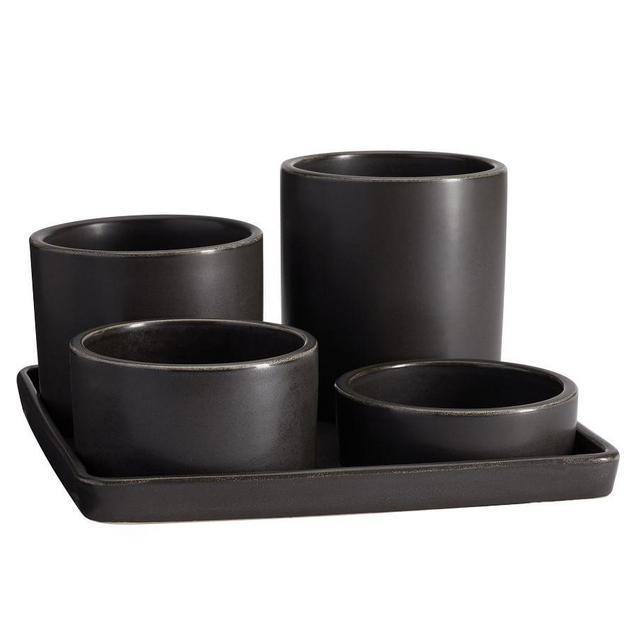 Mason Desktop Organizer Set, Charcoal
