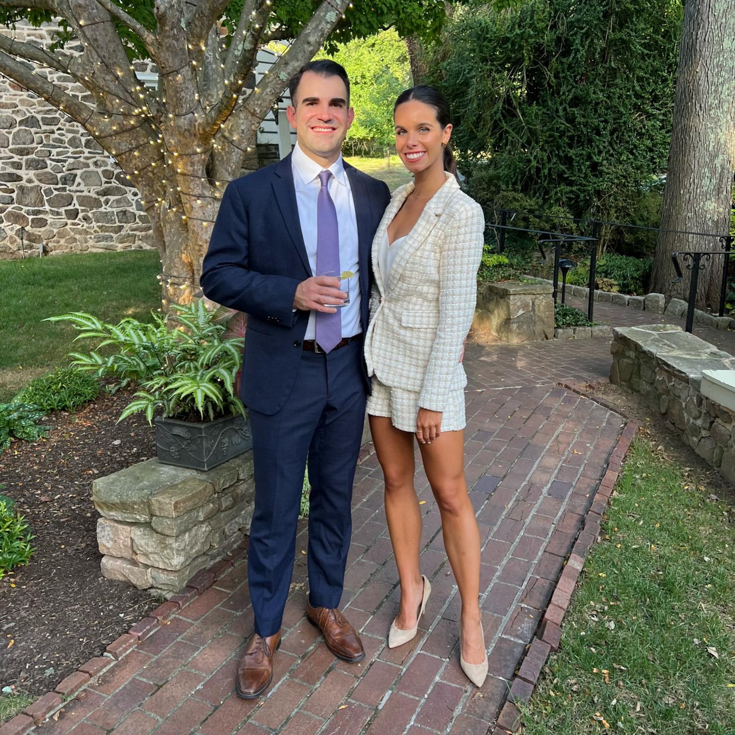 At Allie and Ryan's wedding (2 of the friends who were there when we got engaged in Hawaii!)