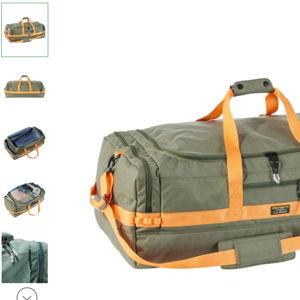 Mountain Classic Cordura Duffle, LARGE Deep Olive/Nectarine