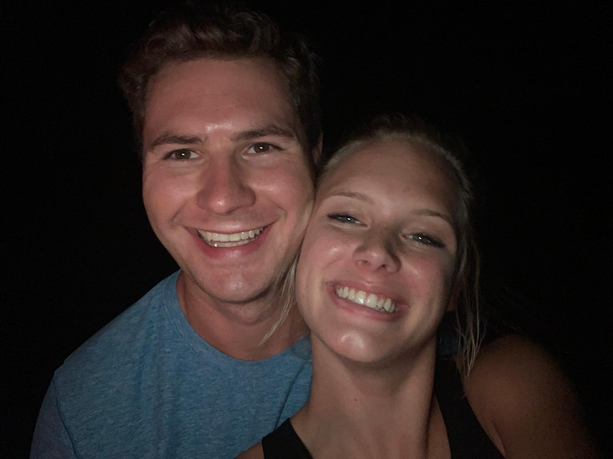 the night Landon asked Amber to be his girlfriend. 10•1•19 at Turner Falls, OK