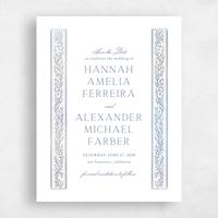 White Wedding Save the Date - Viridian Portrait
