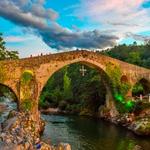 Roman bridge in Cangas de Onis
