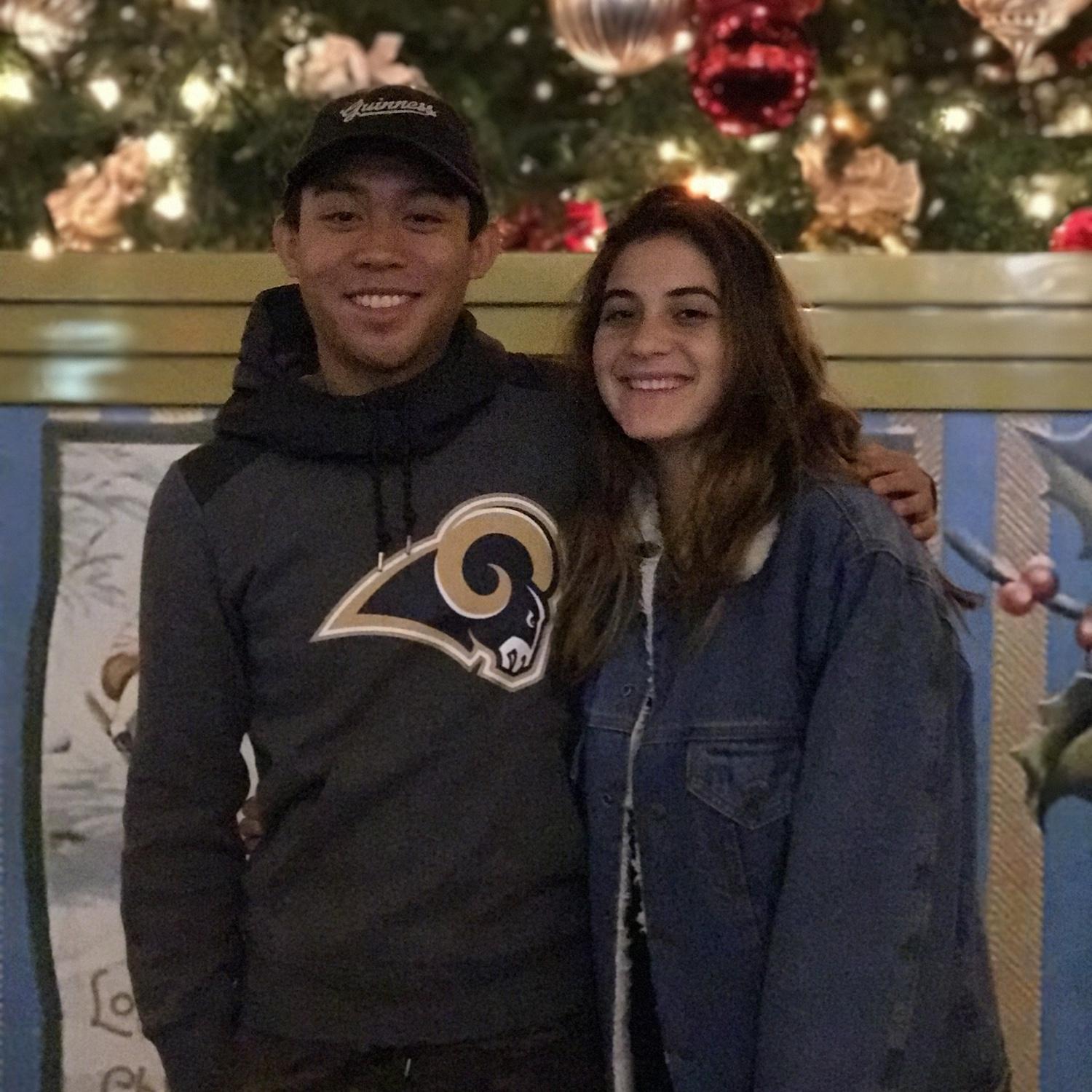 December 2016 - Our first Christmas together.