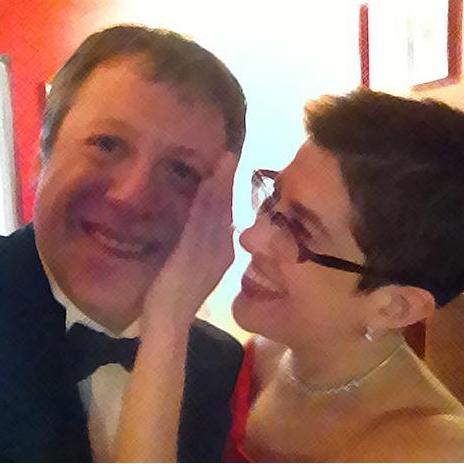 Before one of our first shared "Gala" events, with Rick at the helm of Mosaic