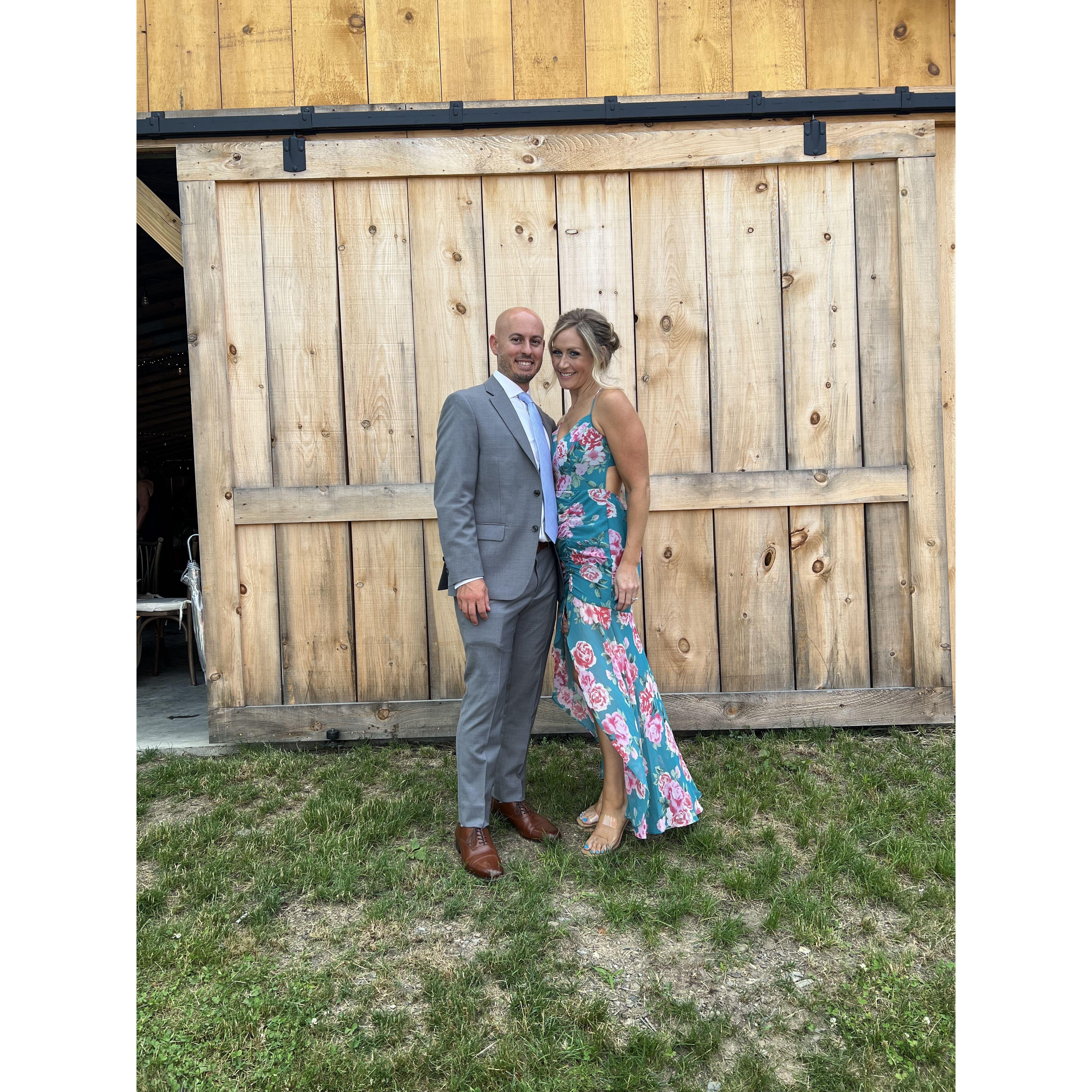 Our first wedding together.