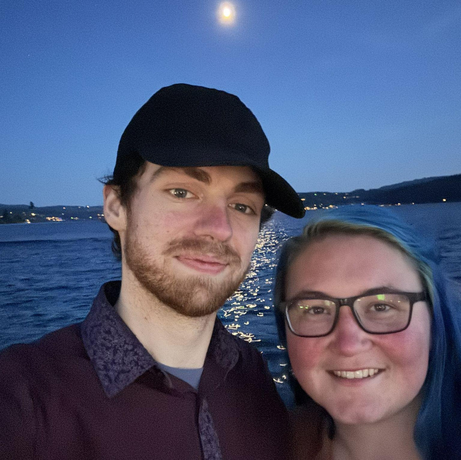 Moonlight stroll along lake Coeur d'Alene with my Moonlight Queen.