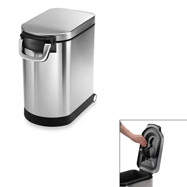 simplehuman® 25-Liter Stainless Steel Pet Food Storage Can