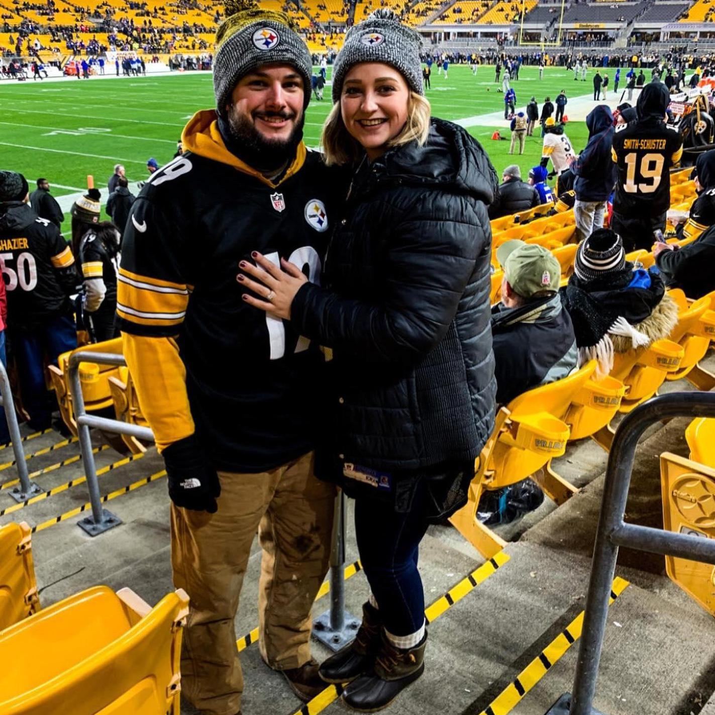 My first Steelers game EVER! It was sooo cold!
