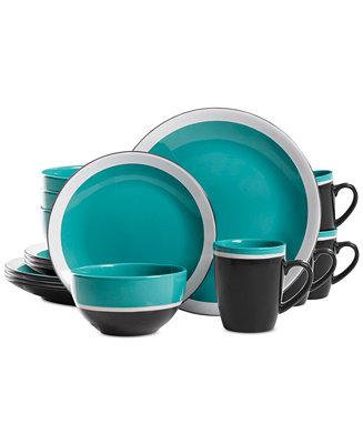 Color Eclipse 16-Pc. Dinnerware Set, Service for 4