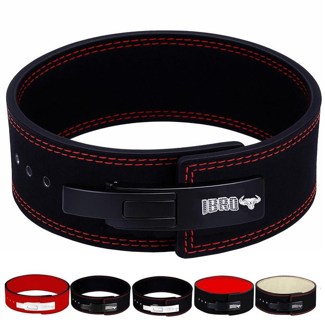 IBRO Powerlifting Lever Gym Belt – Power 8MM, 10MM or 13MM Extreme Heavy Duty Genuine Leather Belts - Squats Deadlifts Bodybuilding Weight Lifting IPF Power Lifting Strongman for Men