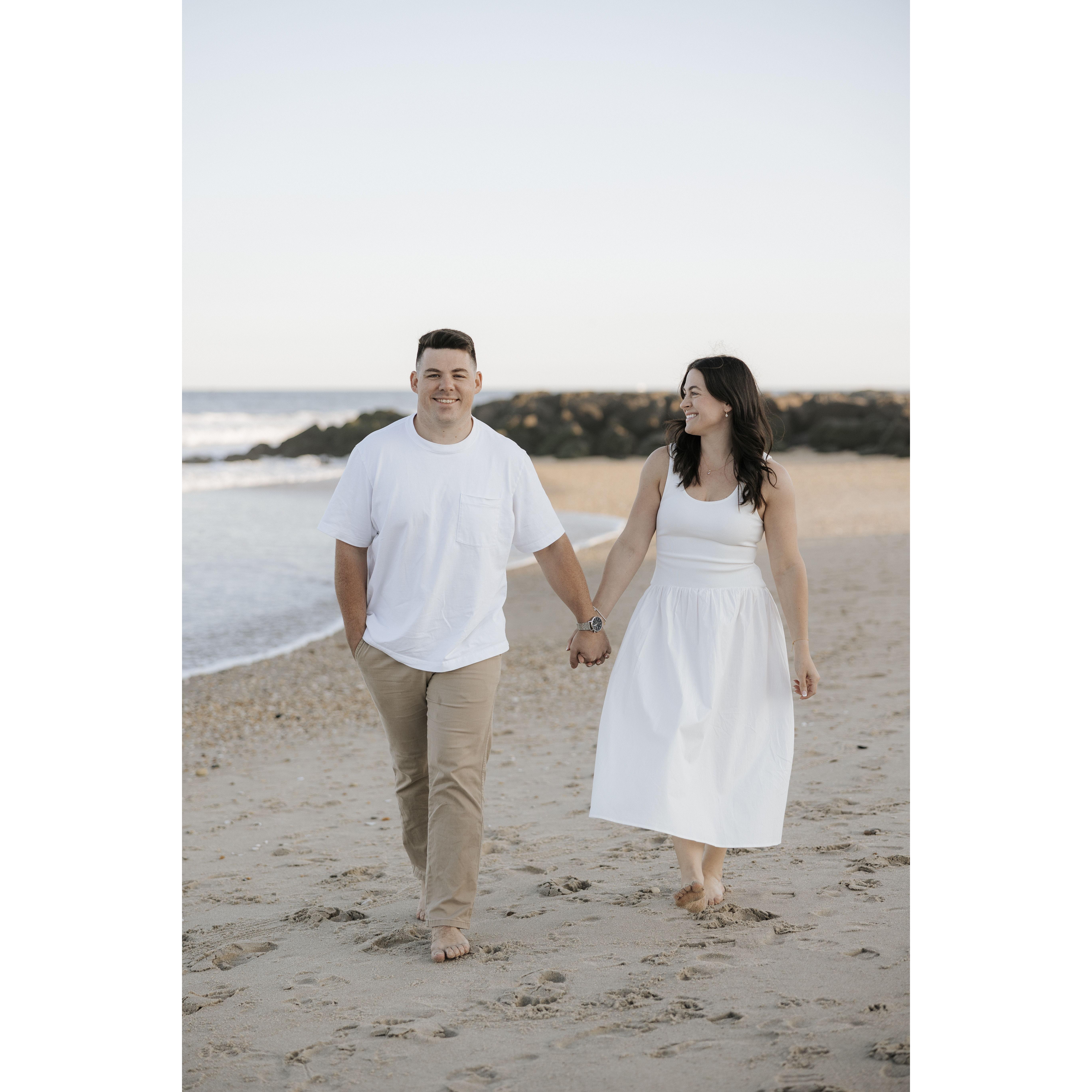 Engagement photoshoot in Sea Bright, NJ