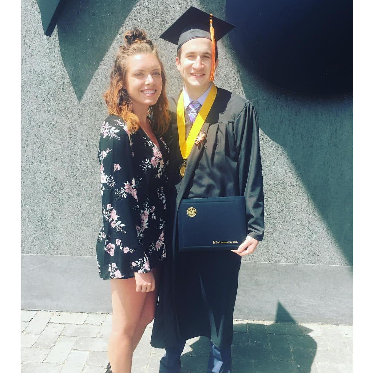 Tyler's graduation from the University of Iowa! 2017