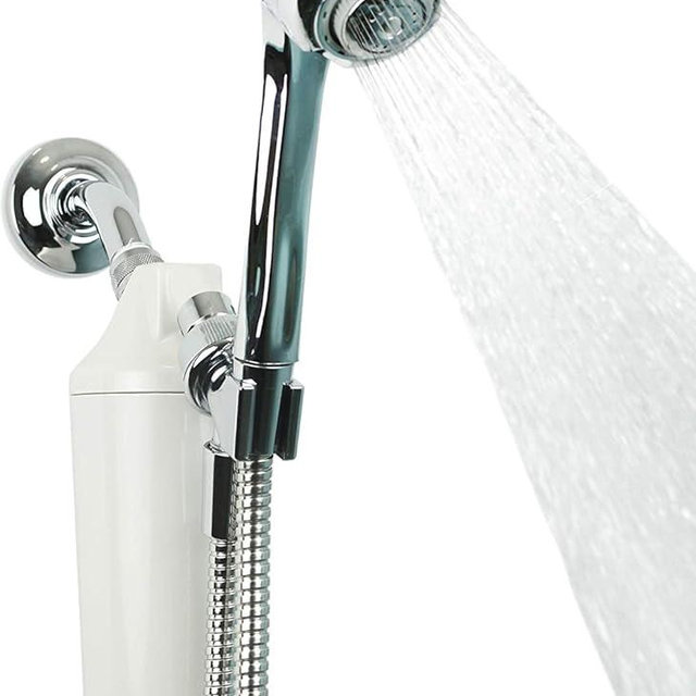 Aquasana Filtered Shower Head - WaterSense Certified w/ Handheld Wand - Reduces Over 90% of Chlorine from Hard Water - Carbon & KDF Filtration Media - Soften Skin & Hair - AQ-4105CHR-E, Chrome