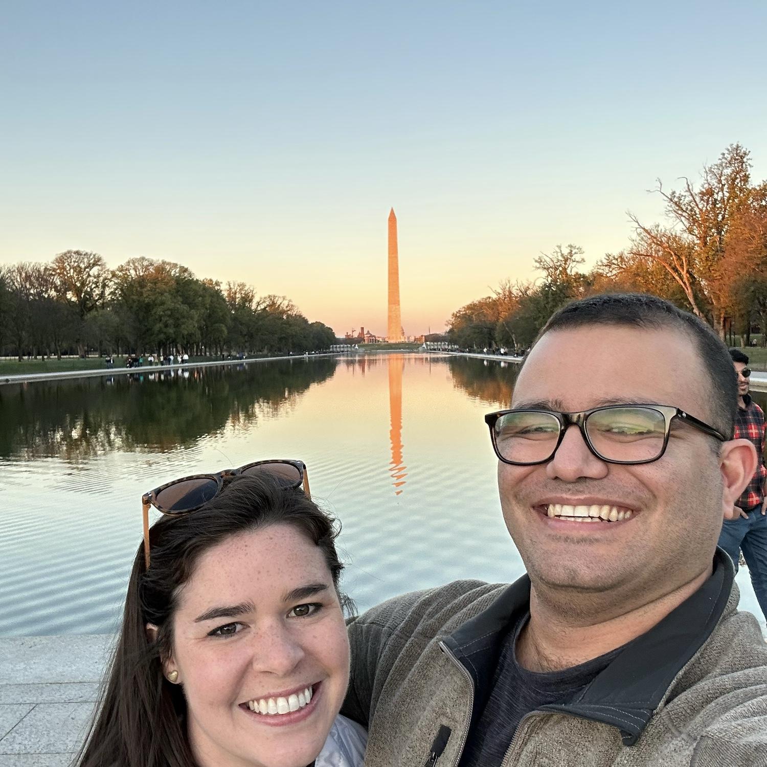 Our second date, a classic stroll around the DC Monuments